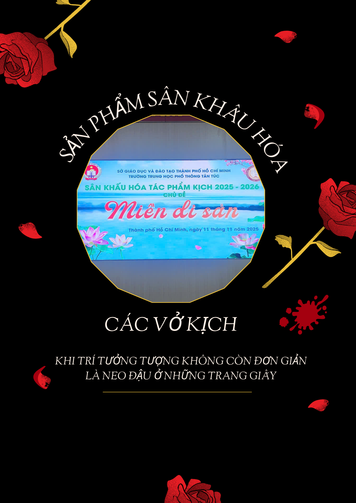 SẢN PHẨM SÂN KHẤU HÓA CÁC VỞ KỊCH